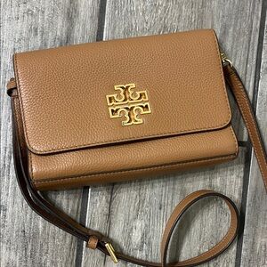 Tory Burch Brown Leather Crossbody Bag